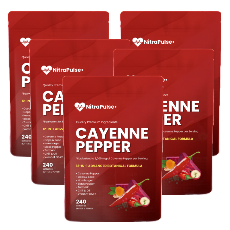 NitraPulse™ | Cayenne Pepper Softgels The Breakthrough That's Ending Men's Dependency on ED Pills