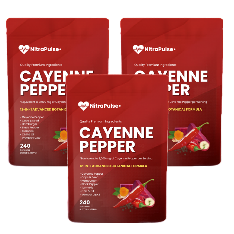 NitraPulse™ | Cayenne Pepper Softgels The Breakthrough That's Ending Men's Dependency on ED Pills
