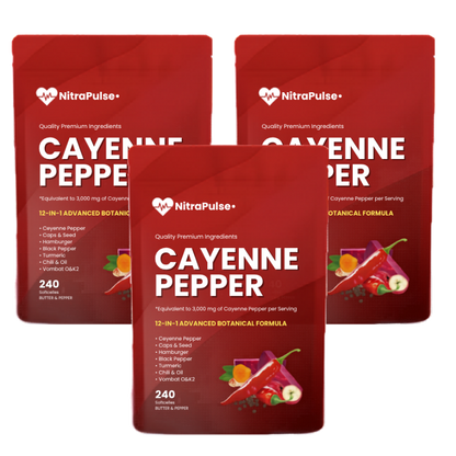 NitraPulse™ | Cayenne Pepper Softgels The Breakthrough That's Ending Men's Dependency on ED Pills