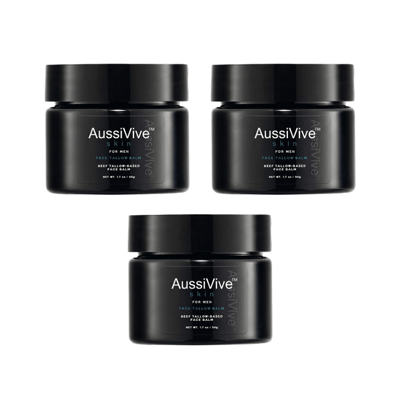 AussiVive™ | Wrinkle Defense Tallow Balm(Most men see visible results within a few weeks!)