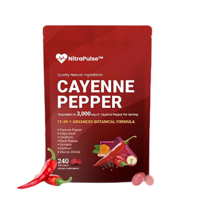 NitraPulse™ | Cayenne Pepper Softgels The Breakthrough That's Ending Men's Dependency on ED Pills