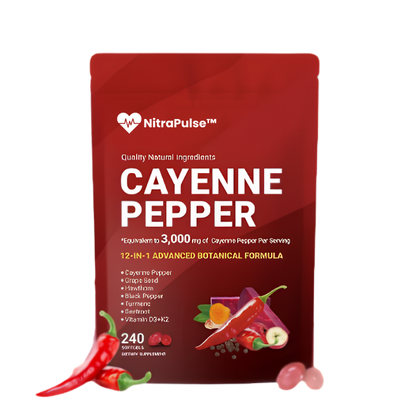 NitraPulse™ | Cayenne Pepper Softgels The Breakthrough That's Ending Men's Dependency on ED Pills